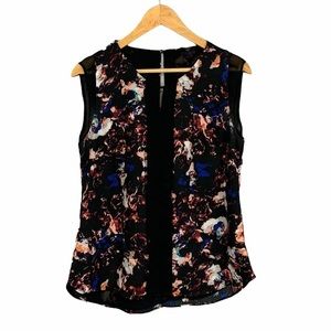 RW&CO | Womens Sleeveless Floral Dress Blouse Summer Business Casual Size Medium